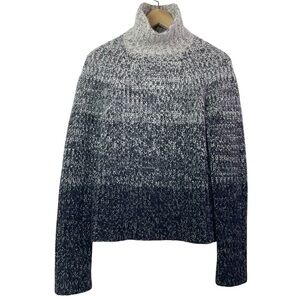 Ann Taylor Vintage Merino Wool Angora Chunky Knit Turtleneck Sweater Size Medium
